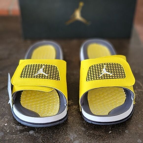 Air Jordan IV 4 OG Retro Lightning Yellow Cool Gray Men's 9 DN4238-701 Brand New - Picture 3 of 11